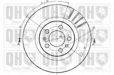 QUINTON HAZELL bdc4668 -  Тормозной диск